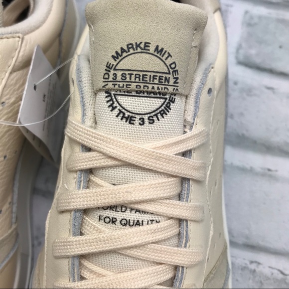 NEW Adidas Originals Supercourt Ecru Tint - Picture 8 of 9